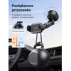 UGREEN automobilinis telefono laikiklis su siurbtuku, teleskopine 19 cm rankena, juodas