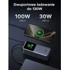 UGREEN Nexode PB721 130W 20000 mAh išorinis USB-C/USB-A power bank su TFT ekranu, pilkas