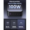 UGREEN Nexode USB-C įkroviklis 100 W su 5 prievadais, GaN, modelis 35536