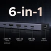 UGREEN Revodok 106 USB-C šakotuvas su HDMI 4K 60 Hz, 10 Gb/s ir PD 100 W AMUH12H