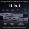 UGREEN Revodok Pro USB-C dokavimo stotelė 11 prievadų, 10 Gb/s, dviem 4K monitoriams, 55766