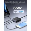 UGREEN USB-C įkrovimo stotelė 65 W su 5 USB jungtimis ir 2 m laidu, 65195