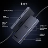 UGREEN USB-C šakotuvas 8 jungčių su HDMI 4K 60 Hz ir PD 100 W, 75027