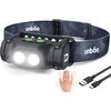 UNBON LED galvos žibintas, įkraunamas USB-C, 500 lm, judesio jutiklis, IPX4, UN-OS001