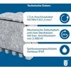 Unitec lauko elektros lizdų skirstytuvas, 2 lizdai, IP44, 1,5 m, akmens imitacija, 44244