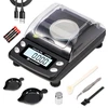UNIWEIGH skaitmeninės miligraminės svarstyklės 50 g, 0,001 g tikslumas, UNI-TR-50-001-BK