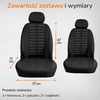 Upgrade4cars universalūs priekinių automobilio sėdynių užvalkalai, juodi, B1U-2-juodas