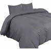 Utopia Bedding antklodės užvalkalų komplektas, 200 x 220 cm mikrofibra, 2 pagalvių užvalkalai, pilki