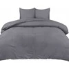Utopia Bedding antklodės užvalkalų komplektas, 200 x 220 cm mikrofibra, 2 pagalvių užvalkalai, pilki
