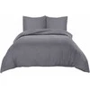 Utopia Bedding antklodės užvalkalų komplektas, 200 x 220 cm mikrofibra, 2 pagalvių užvalkalai, pilki