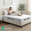 Utopia Bedding mikrofibros paklodžių su guma komplektas, 2 vnt., 90 x 200 cm, balta, 35 cm kišenė