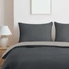 Utopia Bedding mikrofibros patalynės komplektas 200 x 200 cm su 2 pagalvių užvalkalais, tamsiai ir šviesiai pilkas