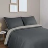 Utopia Bedding mikrofibros patalynės komplektas 200 x 200 cm su 2 pagalvių užvalkalais, tamsiai ir šviesiai pilkas