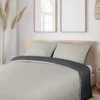 Utopia Bedding mikrofibros patalynės komplektas 200 x 200 cm su 2 pagalvių užvalkalais, tamsiai ir šviesiai pilkas