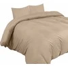 Patalynės komplektas Utopia Bedding mikrofibros poliesterio patalynės užvalkalų komplektas 200 x 200 cm, 2 pagalvių užvalkalai 80 x 80 cm, smėlinis