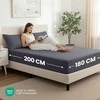 Utopia Bedding paklodžių su guma komplektas, 180 x 200 cm, 2 vnt., mikropluoštas, 35 cm gylio, pilka, OEKO-TEX sertifikuota