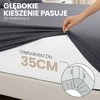 Utopia Bedding paklodžių su guma komplektas, 180 x 200 cm, 2 vnt., mikropluoštas, 35 cm gylio, pilka, OEKO-TEX sertifikuota