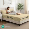 Utopia Bedding paklodžių su guma rinkinys 2 vnt., mikropluoštas, 180 x 200 cm, 35 cm kišenė, smėlio spalvos