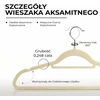 Utopia Home aksominės neslystančios drabužių pakabos 42 cm, 20 vnt., dramblio kaulo