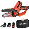 ValueMax mini akumuliatorinis grandininis pjūklas, 12 V, 2 x 2 Ah, 10 cm juosta, V126026