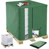 Vandens talpos IBC dėklas 420D Oxford su UV apsauga ir langeliu, 1000 l, žalias, 120 x 100 x 116 cm