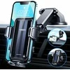 VANMASS automobilinis telefono laikiklis 3-in-1 su siurbtuku ir grotelių tvirtinimu, CTVK61
