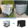 VANSHEIM IBC talpos uždangalas su užtrauktuku ir lipdukais, 120 x 80 x 100 cm, poliesteris, juodas