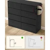 VASAGLE 8 stalčių komoda iš medžio drožlių plokštės ir MDF, 119,4 × 40 × 97,5 cm, LTS618BE01