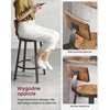 VASAGLE baro kėdės, 2 vnt., 62,5 cm sėdynės aukščio, industrinio stiliaus LBC076B01