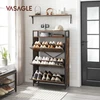 VASAGLE batų spintelė su 3 atverčiamais skyriais 15–24 poroms, 80 × 30 × 130 cm LBS802B01