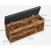 VASAGLE batų suoliukas su daiktadėže, 3 skyriai, 100 × 30 × 44 cm, LHS130B01