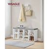 Songmics VASAGLE batų suoliukas su paminkštinta sėdyne, 10 skyrių, 104 × 30 × 48 cm, LHS10WT