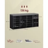 VASAGLE batų suoliukas su stalčiumi ir paminkštinta sėdyne 30 × 104 × 48 cm LHS024B02