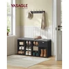 VASAGLE batų suoliukas su stalčiumi ir paminkštinta sėdyne 30 × 104 × 48 cm LHS024B02