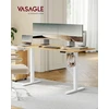 VASAGLE elektrinio reguliavimo biurko rėmas, metalinis, aukščio reguliavimas 72–120 cm, LSD021W01V2