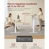 VASAGLE elektrinio reguliavimo biurko rėmas, metalinis, aukščio reguliavimas 72–120 cm, LSD021W01V2