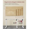 VASAGLE elektrinio reguliavimo biurko rėmas, metalinis, aukščio reguliavimas 72–120 cm, LSD021W01V2