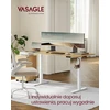 VASAGLE elektrinio reguliavimo biurko rėmas, metalinis, aukščio reguliavimas 72–120 cm, LSD021W01V2