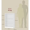 VASAGLE knygų lentyna su 3 reguliuojamomis lentynomis 60 x 24 x 93 cm LBC105T14
