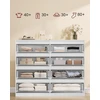 VASAGLE komoda su 8 stalčiais, 119,4 × 40 × 97,5 cm, LTS618WE01