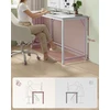 VASAGLE kompiuterinis biuro stalas 120 × 50 × 76 cm su plieniniu rėmu LWD212W101