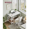 VASAGLE kompiuterinis stalas 100 x 50 x 76 cm su 2 lentynomis LWD046W01V1