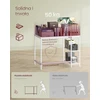 VASAGLE kompiuterinis stalas 100 x 50 x 76 cm su 2 lentynomis LWD046W01V1