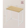 VASAGLE kompiuterinis stalas 80 x 50 x 76 cm su reguliuojamomis kojelėmis LWD038W70