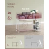 VASAGLE kompiuterinis stalas su 2 lentynomis, 120 x 60 x 76 cm, LWD047W44