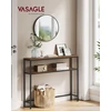 VASAGLE konsolinis staliukas su 2 lentynomis, 100 x 20 x 80 cm, UKLGT27G