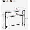 VASAGLE konsolinis staliukas su 2 lentynomis, 100 x 20 x 80,9 cm, LNT131W59