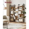 VASAGLE pastatoma 14 lentynų knygų lentyna 24 x 128 x 166 cm LLS157K01