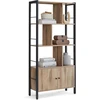 VASAGLE pastatoma lentyna su 4 atviromis lentynomis ir spintele, 74 x 30 x 154.5 cm, 777LBC022B50