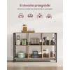 VASAGLE pastatoma lentyna su 6 skyreliais, 33 x 120 x 80 cm, LLS104B50